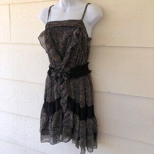 Ryu Flirty Spaghetti Strap Mini Dress Size Small Whimsical Punk